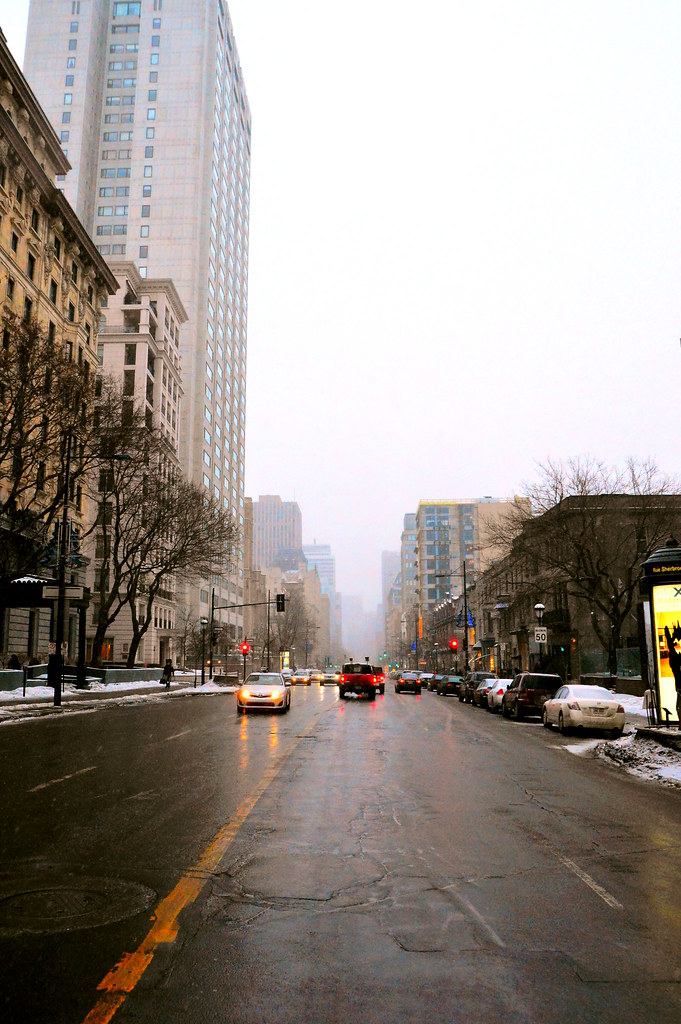 Rue Sherbrooke, Montreal View of Rue Sherbrooke at the Guy… Flickr