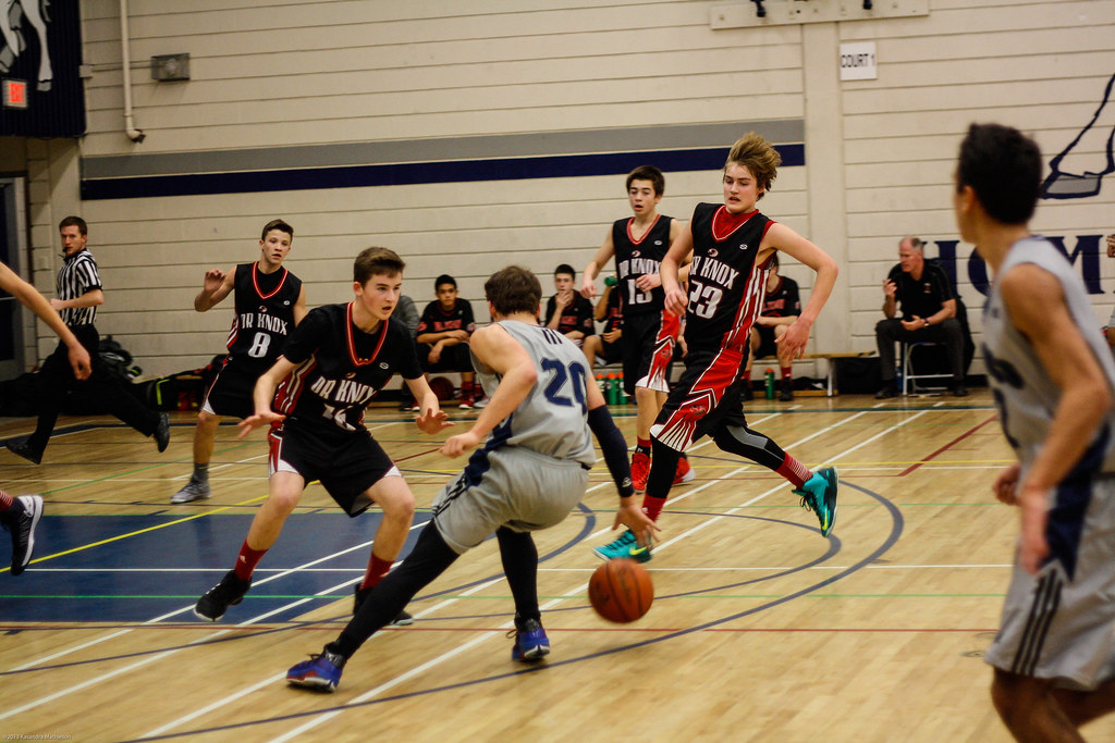 On the offence... Brock Middle School playing Dr. Knox fro