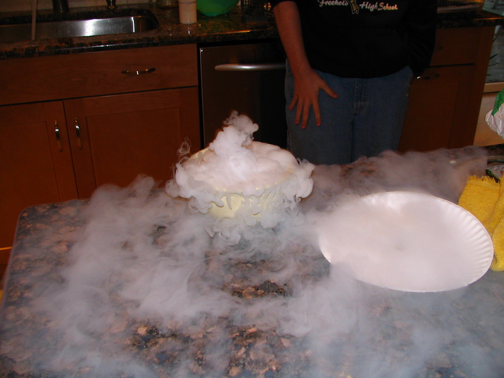 Dry Ice smoke all over table Alex Flickr