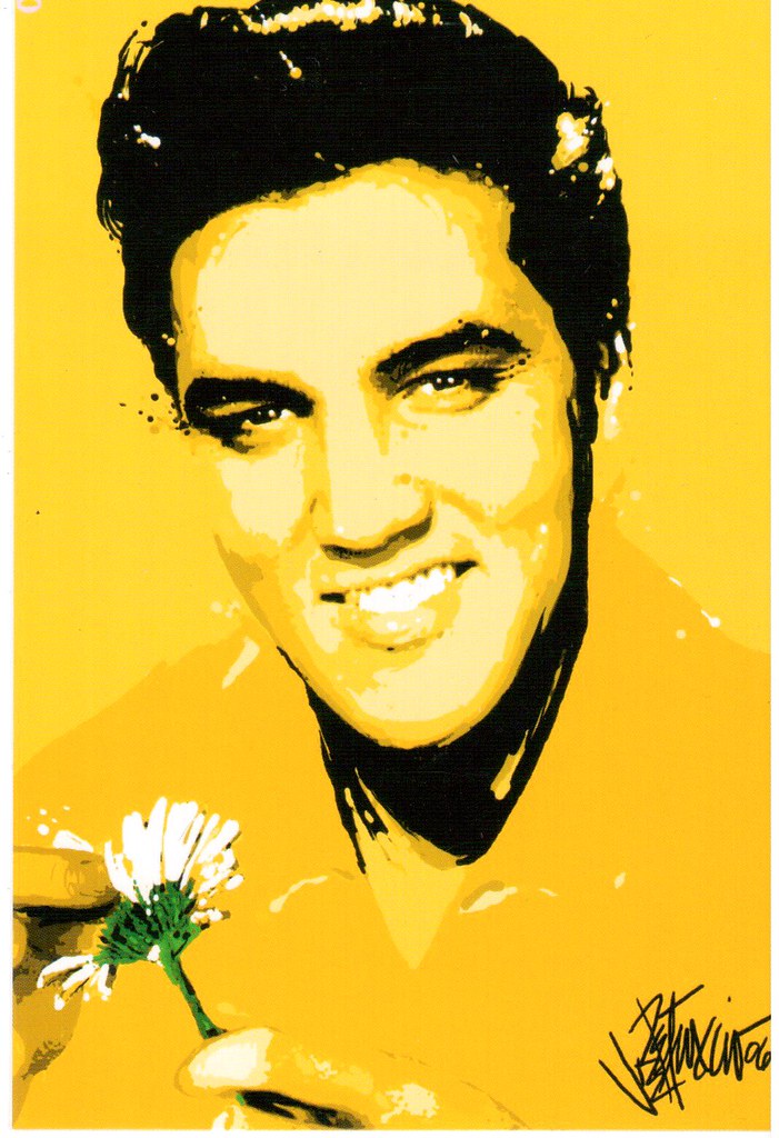 Postcrossing US2656989 Yellow Elvis Presley card, sent to… Flickr