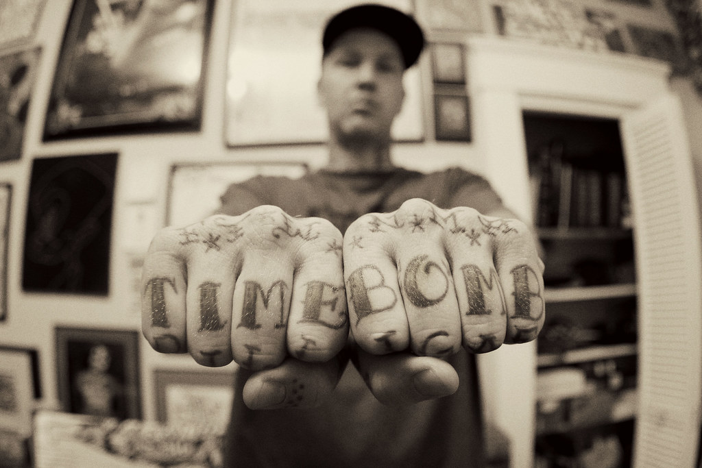 Time Bomb "Black coat, white shoes, black hat, Cadillac ye… Flickr