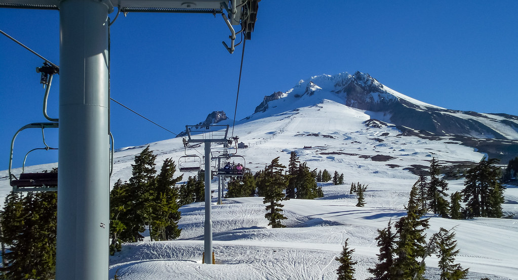 Mount Hood from the Lift Timberline Ski area. Capping off … Flickr