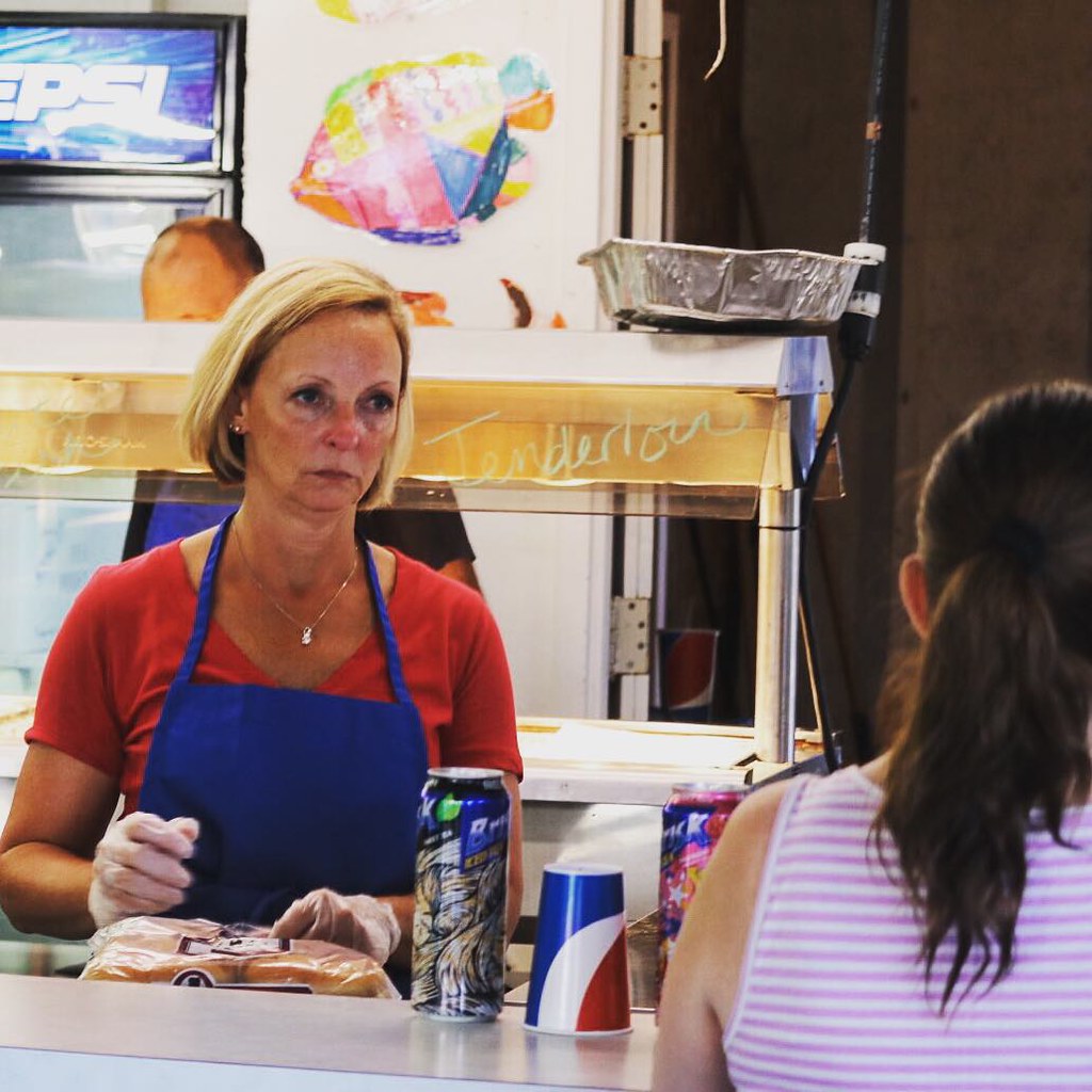 Fish Fry volunteer, Elkhart County Fair, Goshen , Indiana. a photo on