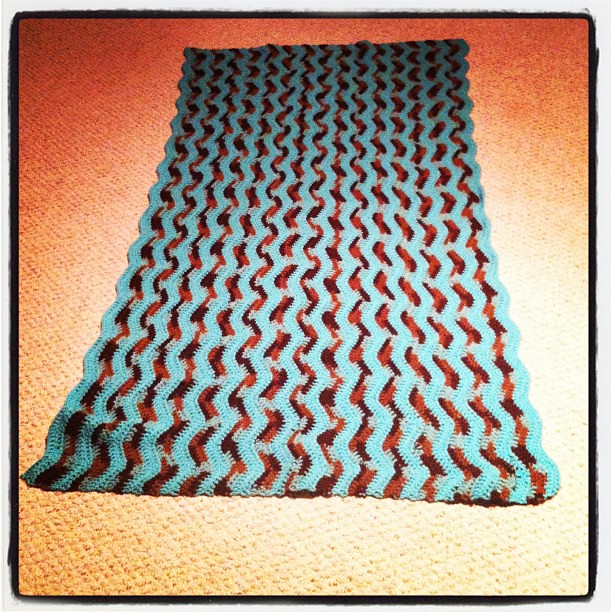 Finished! I'm going to love curling up with this. crochet… Flickr