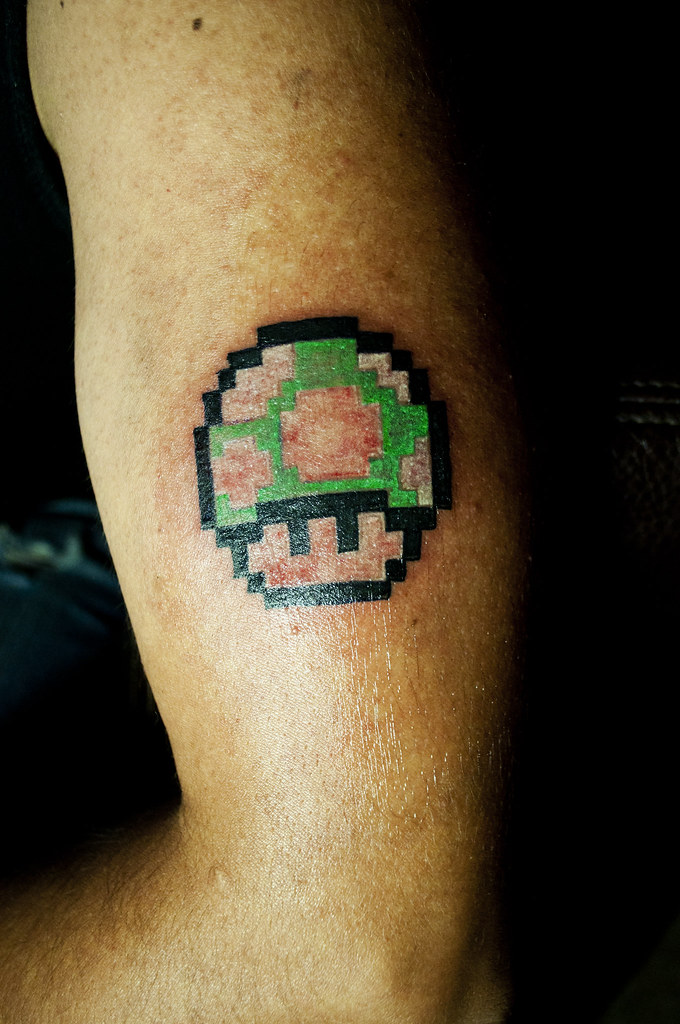 1Up Mushroom Tattoo | Photo And Tattoo By: Christianhast | Christian Hast | Flickr 1024_x_680_jpg