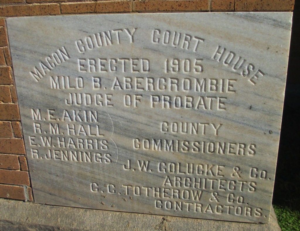Macon County Courthouse Cornerstone (Tuskegee, Alabama) Flickr