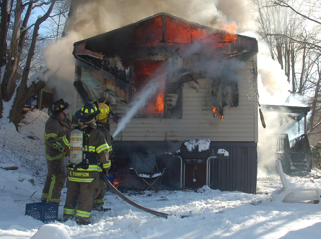 Trailer fire on East Lake Road in Livonia, NY Flickr