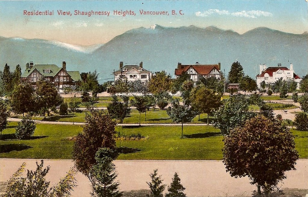 Postcard Shaughnessy Heights, c.1910s "Residential View, … Flickr