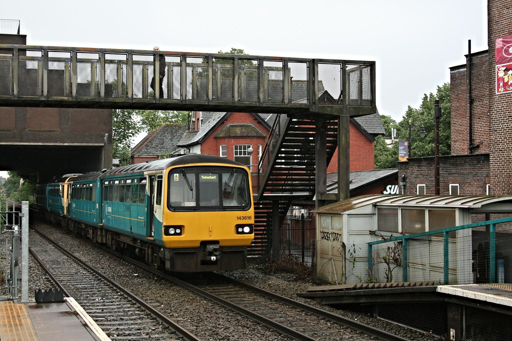 Cathays A rainy July day sees a pair of Arriva Trains Wale… Flickr