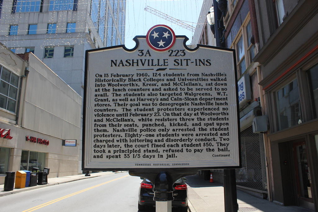 Nashville SitIn, Nashville, TN Historical Maker Nicolas Henderson