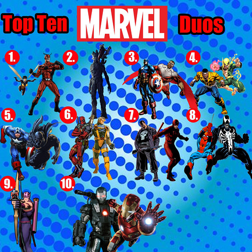 Top Ten Marvel Duos Here are my favorite teamups in the M… Flickr