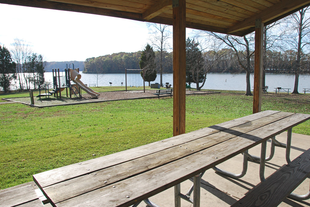 Group picnic shelter playground lakeside Lake Anna State P… Flickr