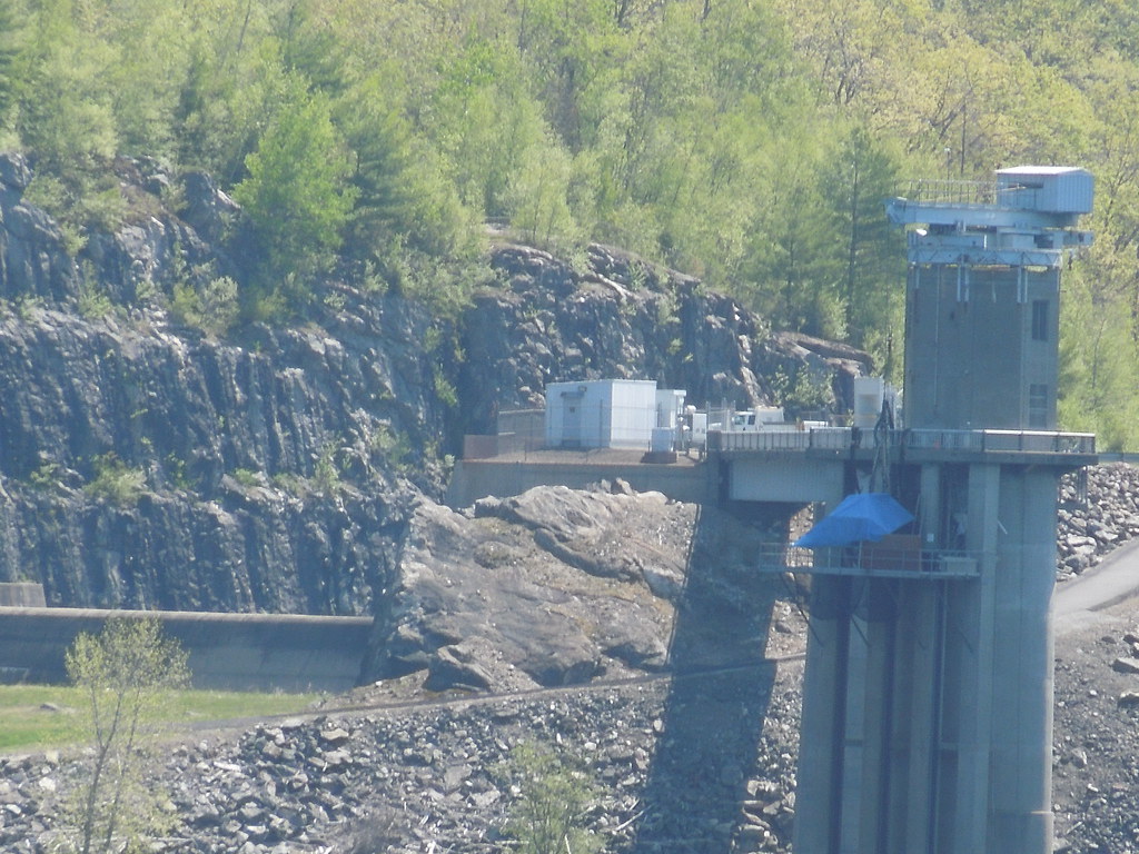 The gatehouse at Colebrook Dam, Riverton, Conn., which is … Flickr