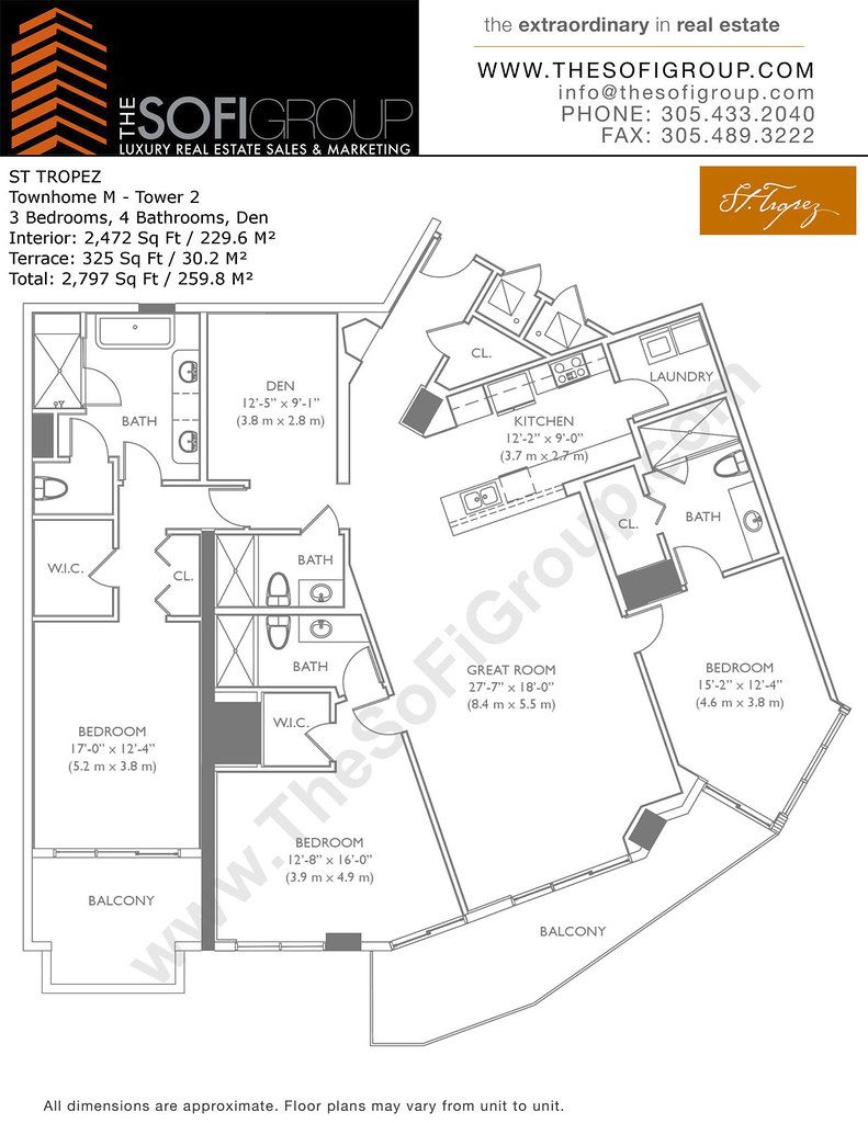 St.Tropez Condos Sunny Isles Floor Plan StTropez TownhomeM… Flickr