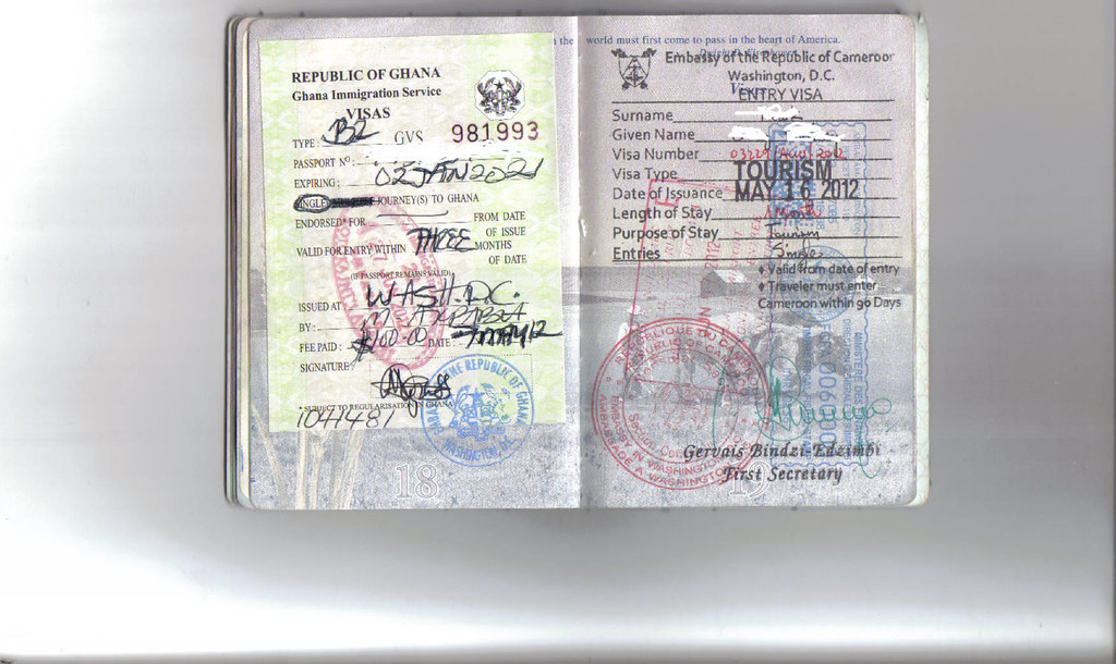Passport Visa & Stamps My passport visas to Ghana on the l… Flickr