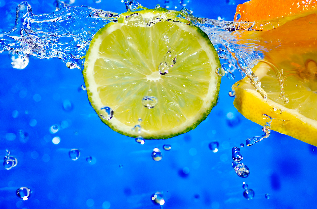 orangelemon_lime orange, lemon and lime water splash Gary