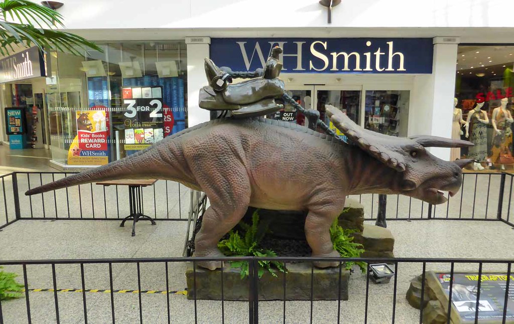 Shopping with Dinosaurs The dinosaurs are currently shoppi… Flickr