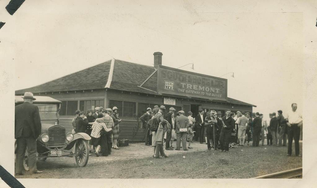 South Shore Line Station, circa 1920 Tremont, Indiana a photo on
