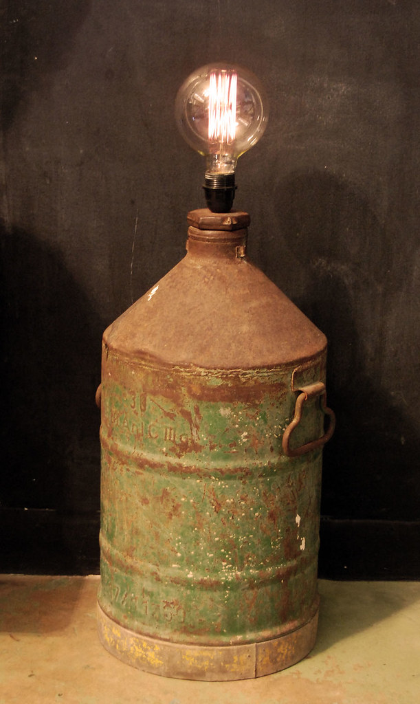GONE Vintage Industrial Lamp We made this lamp as well, … Flickr