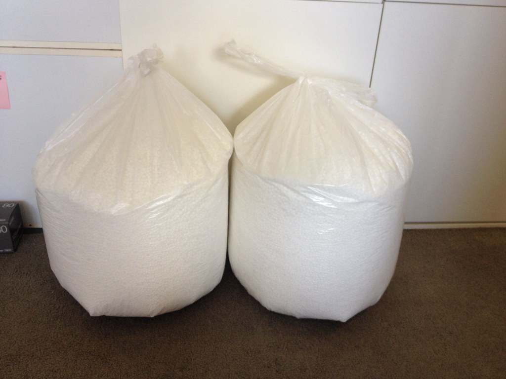 2 small bags of styrofoam beans for filling bean bag Flickr