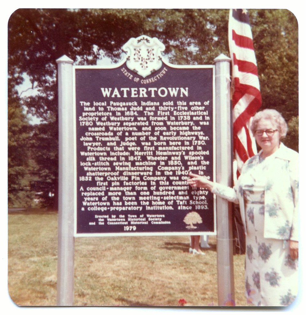 Watertown, CT. Historical Sign Florence T. Crowell on June… Flickr