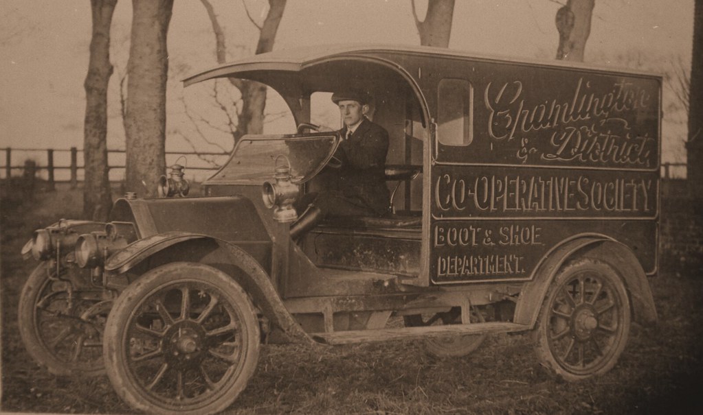 Cramlington Cooperative van, c. 1913 Driven by company dr… Flickr