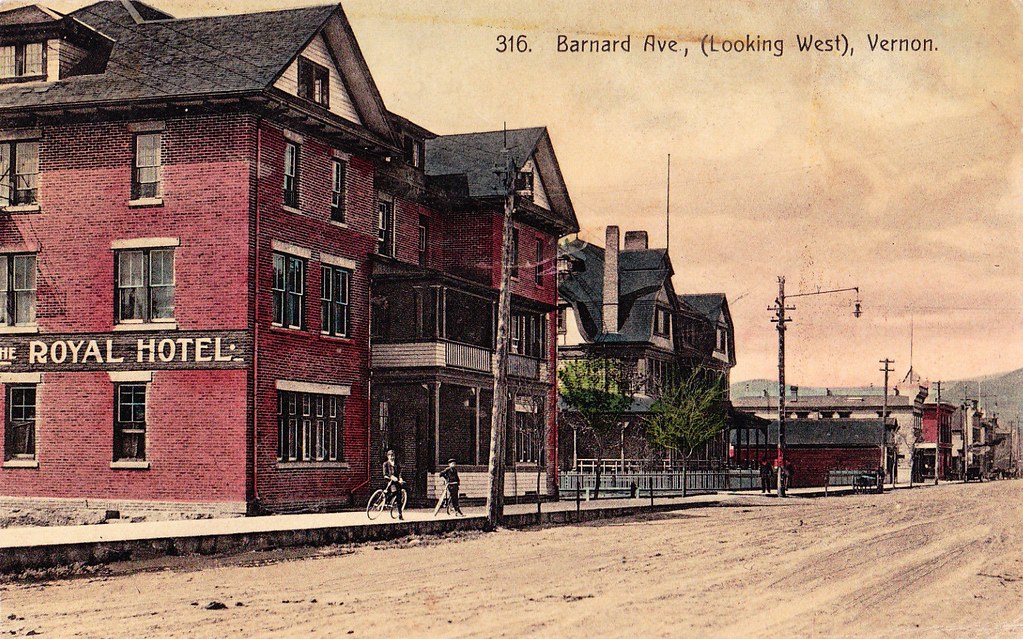 Postcard Barnard Avenue, Vernon, BC, c.1910 "316. Barnard… Flickr