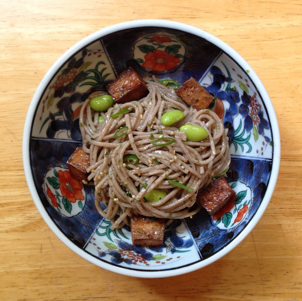 Cold soba noodle salad with baked tofu thecookingofjoy.… Flickr