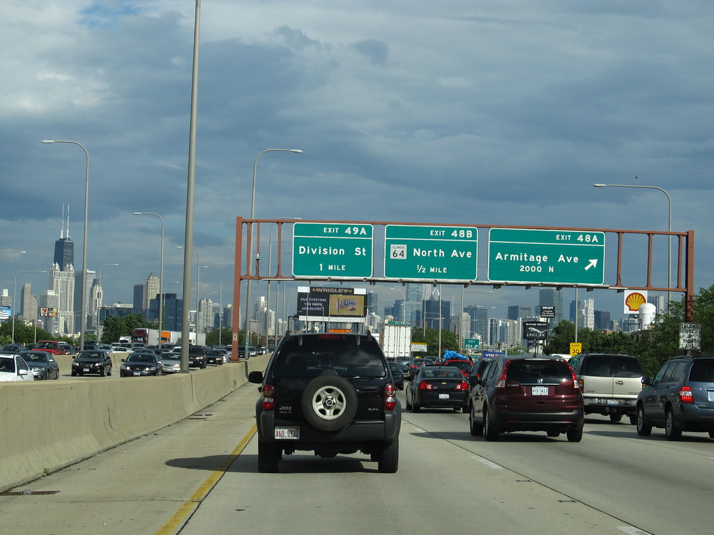 Approaching Chicago, Illinois, Kennedy Expressway, I90 an… Flickr