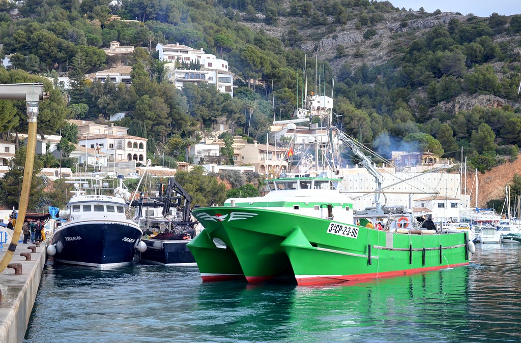 Entering port at Javea, Spain The town of Javea in the nor… Flickr