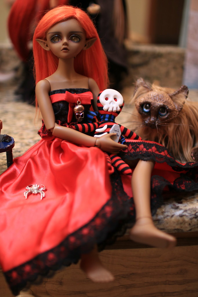 Playing with dolls Maya was hanging out with me today with… Flickr