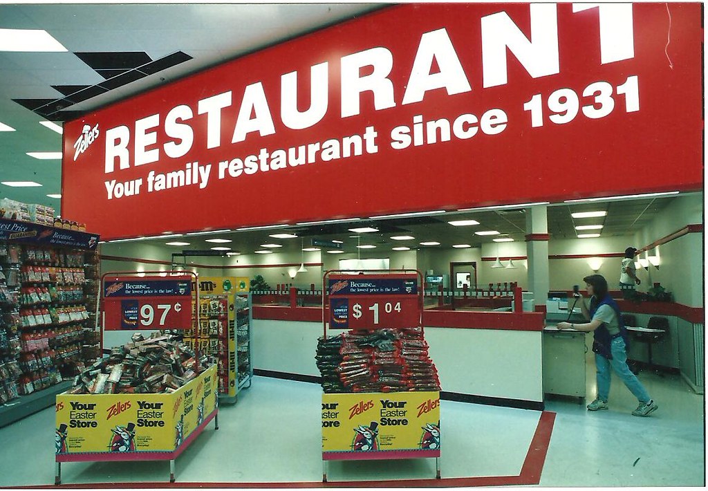 z1 004 Zellers Bower Mall restaurant in 1995. Mitch White Flickr