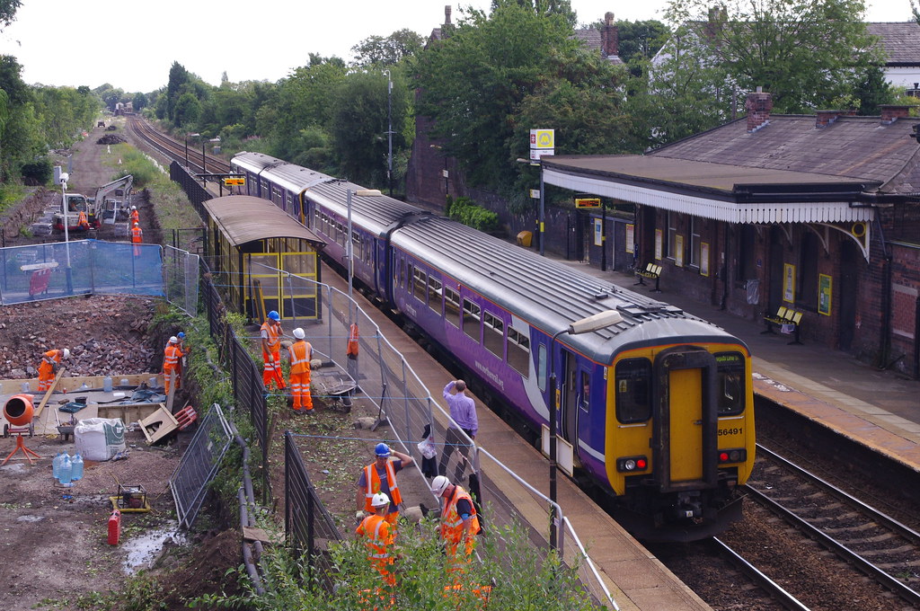 Roby Station Nr Liverpool Work for new freight lines Flickr