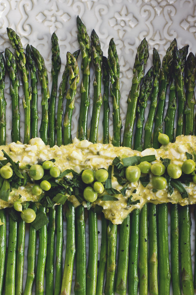 Asparagus With Pickled Pea & Tarragon “Gribiche” www.princ… Flickr