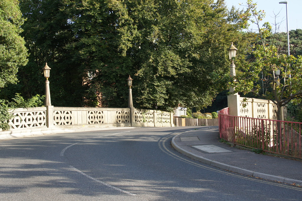 Road Bridge over Railway, Station Road, Lower Parkstone, Poole, Dorset