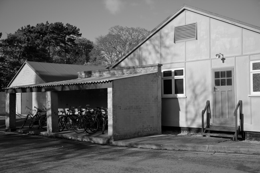 Hut 8 (Naval Intelligence) with bike shed at Bletchley Par… Flickr