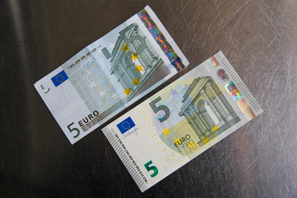 Five Euro Banknote Five Euro Banknote Old and New In the y… Flickr