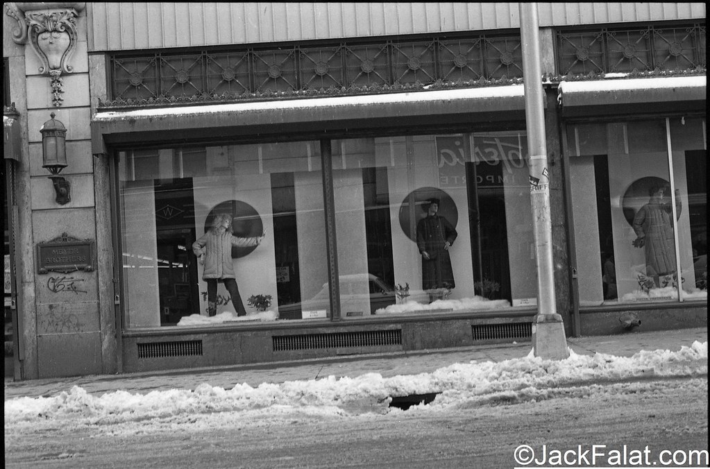 Meyer Brothers Department Store window dressed for winter.… Flickr