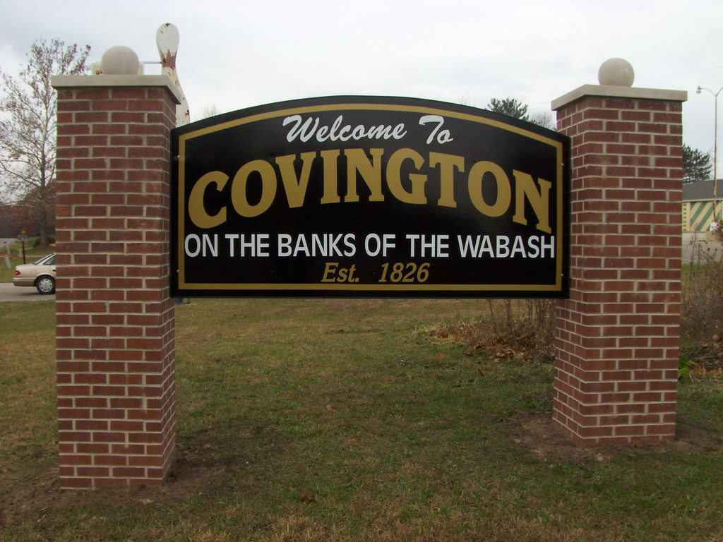 Covington, Indiana sign Covington, Indiana sign Flickr