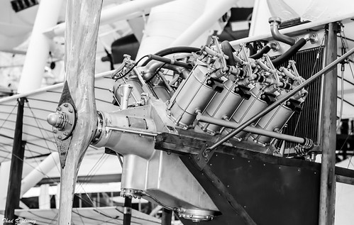 Aircraft V8 | Old airplane with old V8 engine at the Udvar H… | Flickr