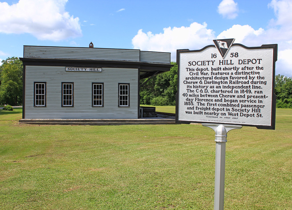 Society Hill Depot On the old Cheraw & Darlington Railroad… Joe the