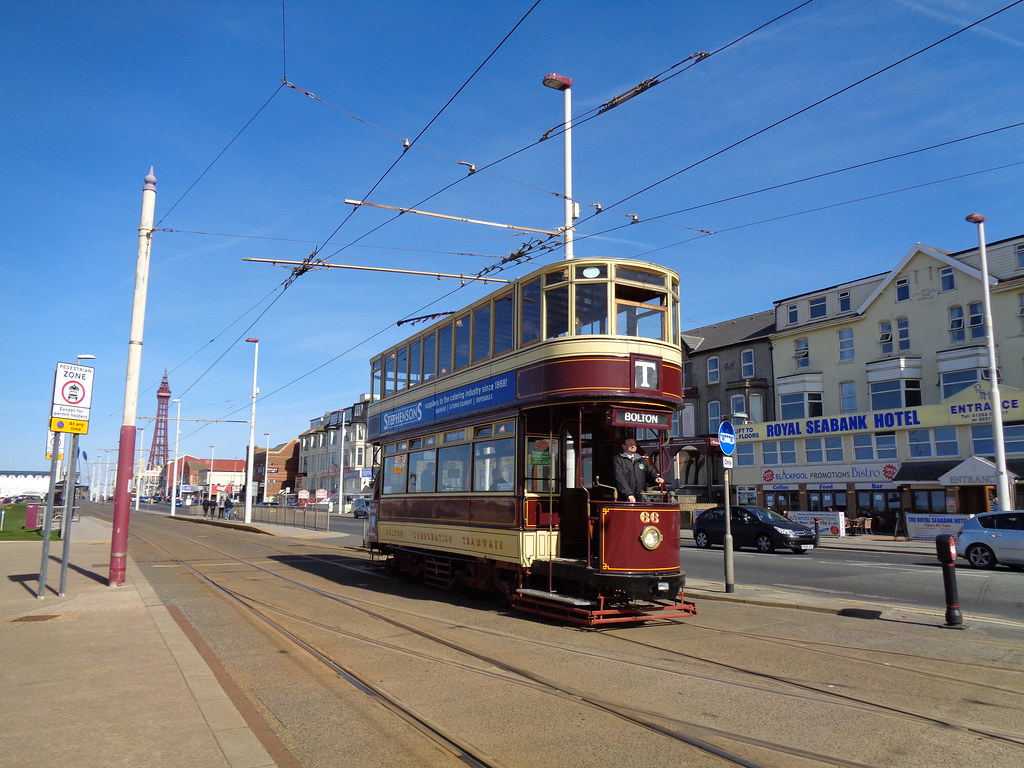 Bolton Corporation Tramways 66 on Blackpool Promenade Flickr