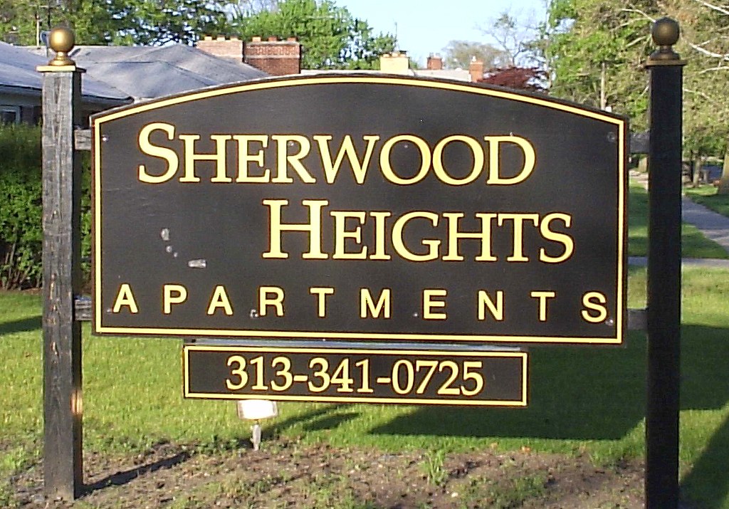 Sign Sherwood Heights Apartments, Outer DriveDetroit MI… Flickr