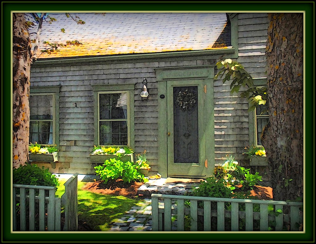 Sconset cottage front yard Another charming frontyard gar… Flickr