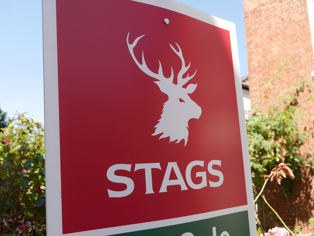 STAGS Estateagent sign in Taunton. Taken with Minolta MD … Flickr