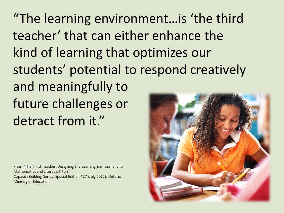 Educational Postcard "The learning environment is the thi… Flickr