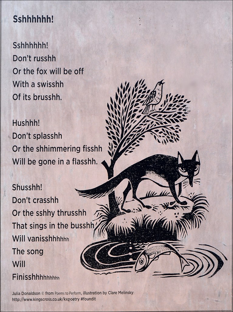 Sshhhhhh! / King's Cross Poem by Julia Donaldson MBE, illu… Flickr
