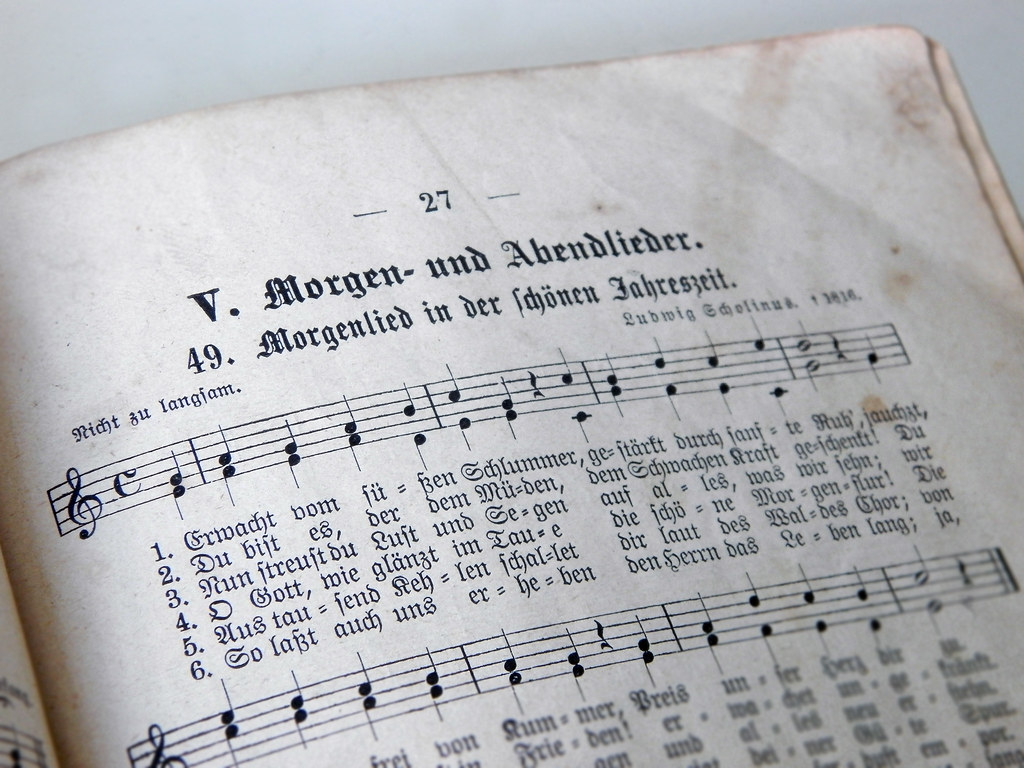 old german songbook of german folk songs around 1900 Flickr