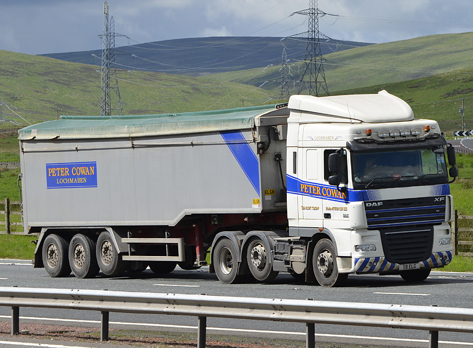 Cowan T8ELG M74 Elvanfoot 11/06/2014 Harry's On The Road Truck
