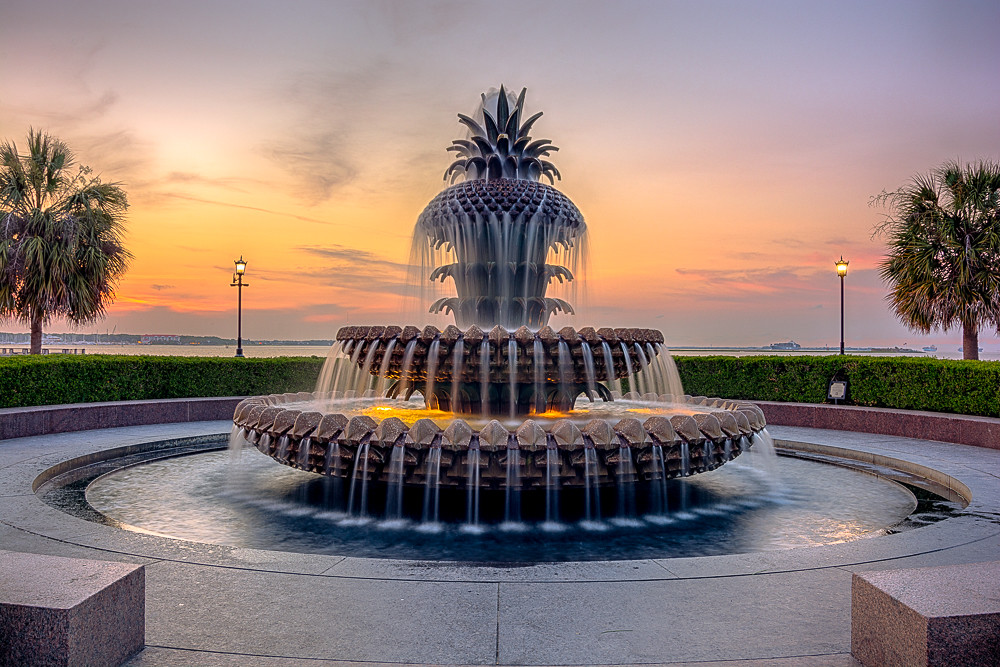 Charleston Pineapple Fountain Charleston, South Carolina Flickr